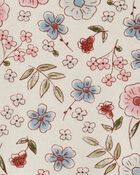 Toddler Girl Floral Long-Sleeve Knit Dress - Cream, image 3 of 4 slides