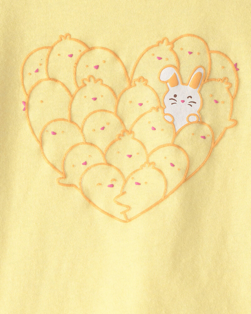 Toddler Girl Easter Chick Graphic Tee - Yellow, image 3 of 4 slides