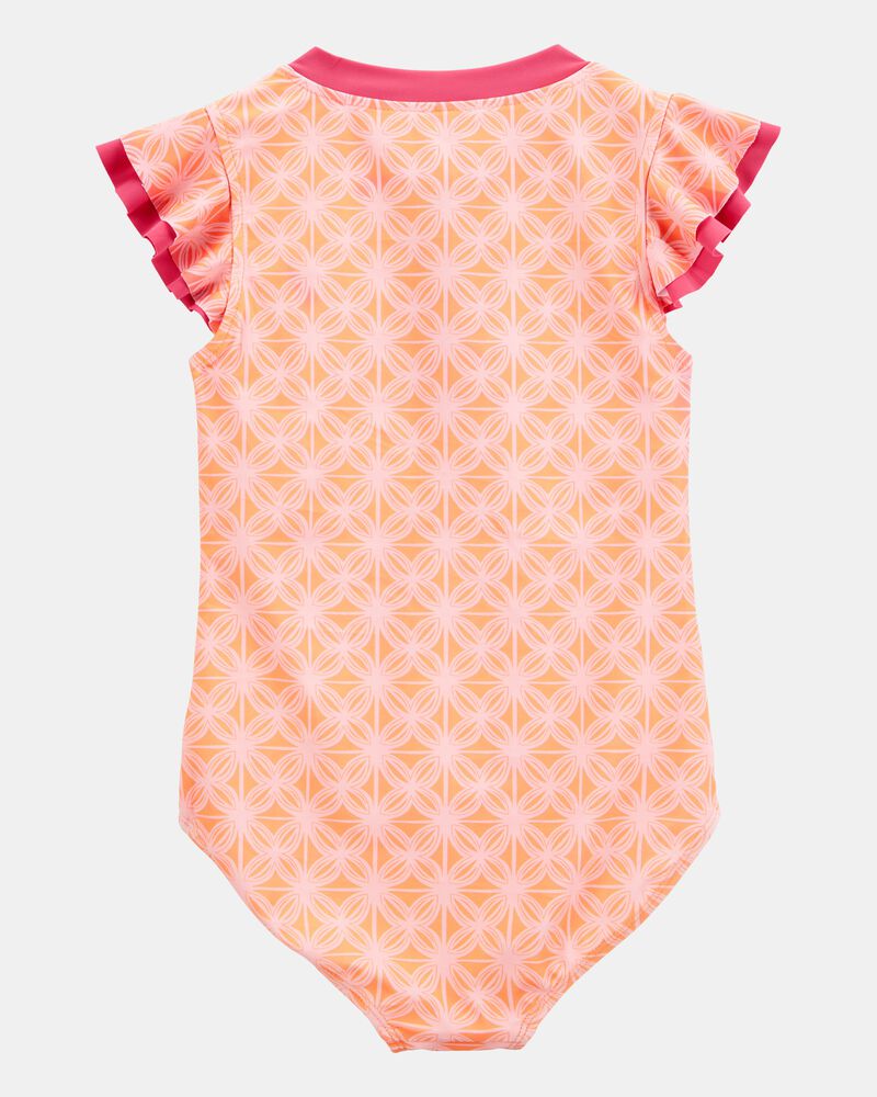 Kid Disney&copy; Moana 1-Piece Swimsuit - Orange, image 2 of 3 slides