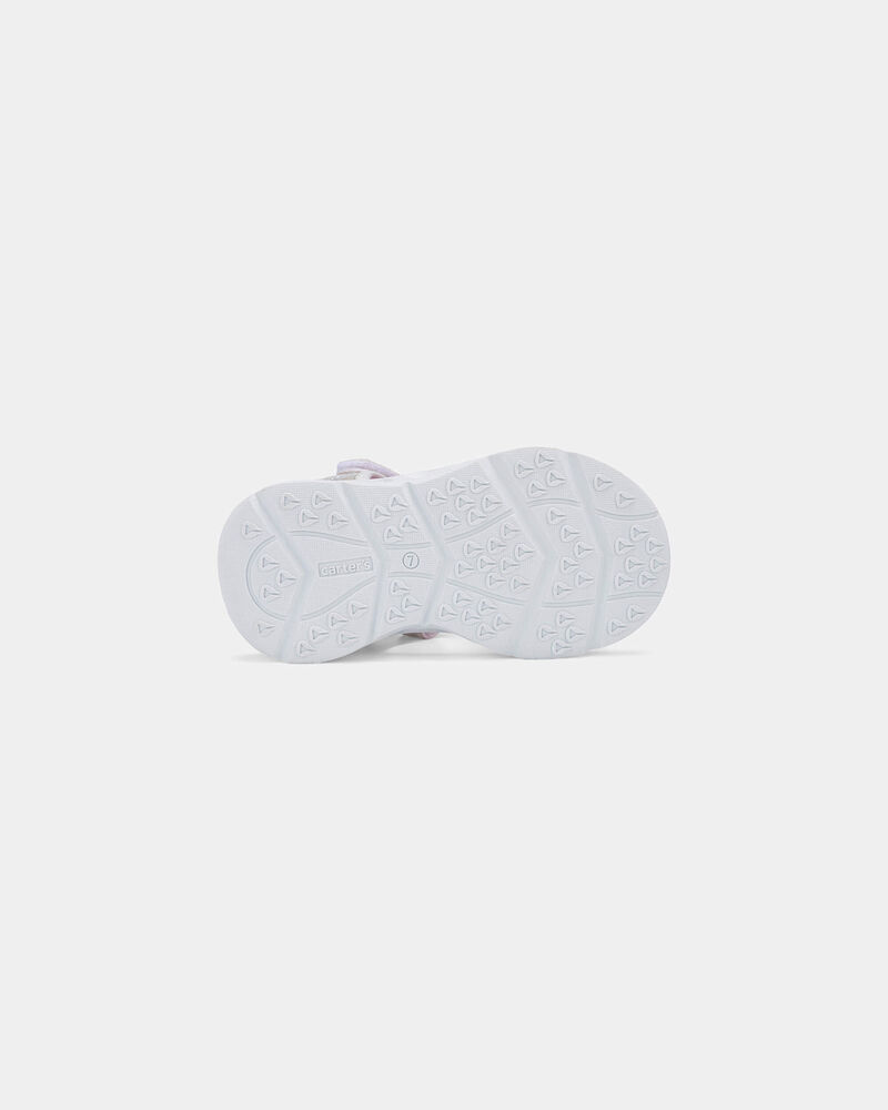 Toddler Girl Heart Light Up  Sandals, image 5 of 6 slides