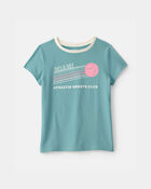 Filles - T-shirt &agrave; imprim&eacute; &laquo;Miami Sports Club&raquo; - Bleu, image 1 sur 2 diapositives