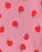 Toddler Girl Apple 100% Cotton 2-Piece Pyjama Set - Pink, image 2 of 3 slides