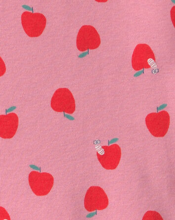 Toddler Girl Apple 100% Cotton 2-Piece Pyjama Set - Pink, 
