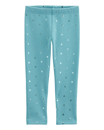 Bébé Legging molletonné à cœur brillant, 