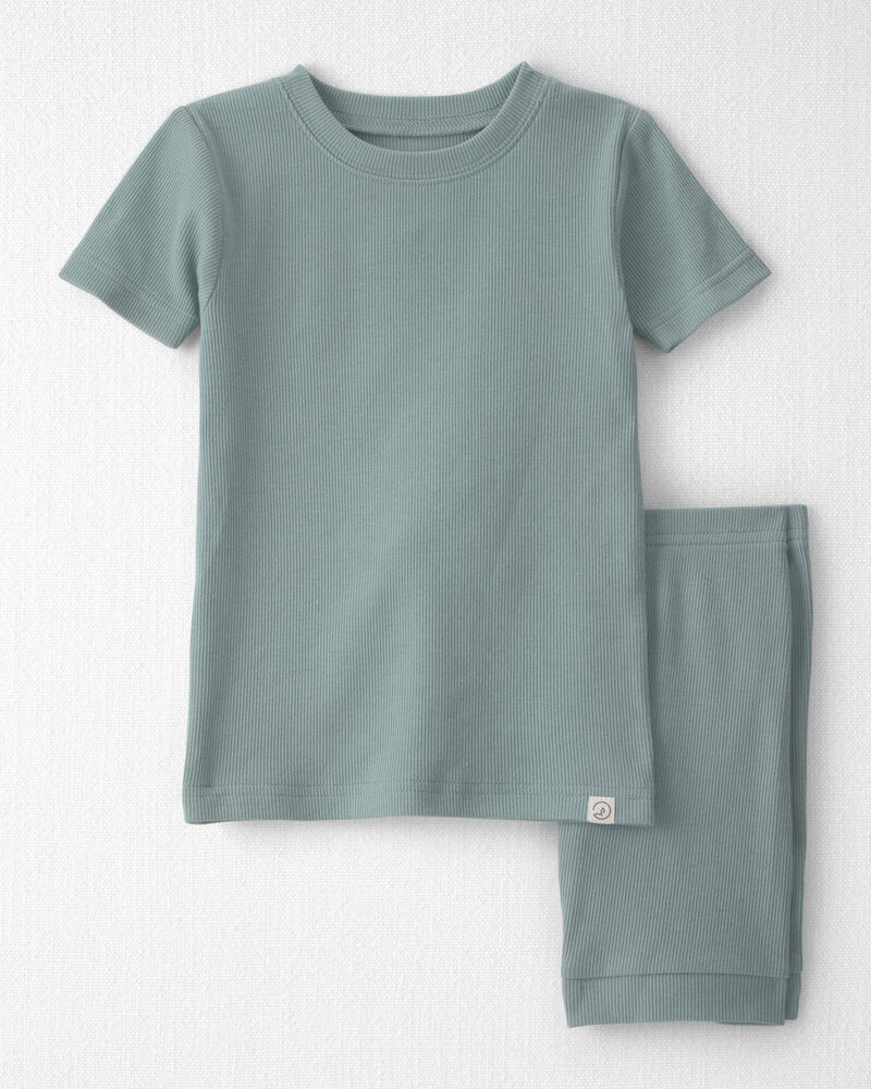 Toddler 2-Piece Organic Cotton Ribbed Pyjamas, image 1 of 4 slides