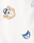 Toddler Boy Bear Cotton Long-Sleeve Button-Down Shirt, image 2 of 3 slides