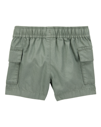 Baby Cargo Drawstring Shorts - Green, 