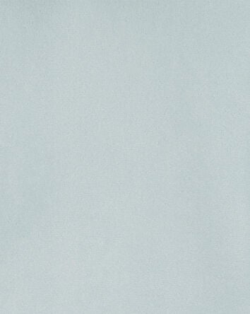 Kid Cropped Velour Hoodie - Blue, 