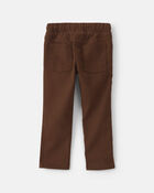 Toddler Boy Cotton Pull-On Pants - Brown, image 2 of 4 slides