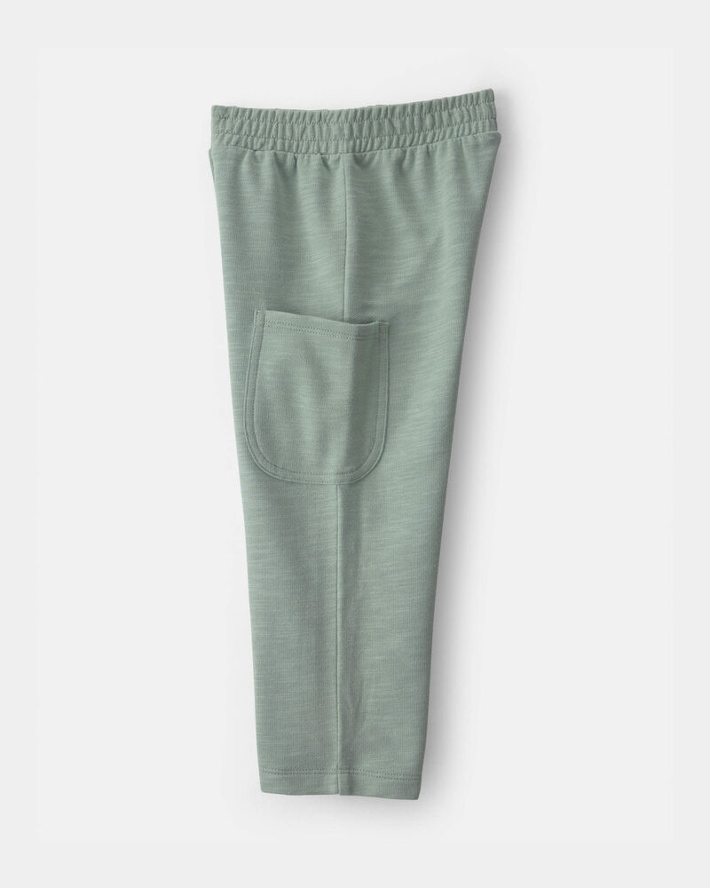 Tout-petit fille - Ensemble 2 pi&egrave;ces haut manches courtes &agrave; motif floral et pantalon - Cr&egrave;me/Vert, image 2 sur 4 diapositives