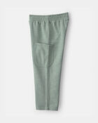 Tout-petit fille - Ensemble 2 pi&egrave;ces haut manches courtes &agrave; motif floral et pantalon - Cr&egrave;me/Vert, image 2 sur 4 diapositives