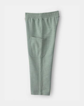 Tout-petit fille - Ensemble 2 pi&egrave;ces haut manches courtes &agrave; motif floral et pantalon - Cr&egrave;me/Vert, 