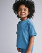 Toddler Rolled Cuff Tee - Teal, image 4 of 5 slides