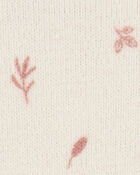 Baby Floral Cotton Blend Dress - Khaki, image 2 of 3 slides