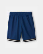Boys Striped Mesh Active Shorts - Navy, image 2 of 4 slides
