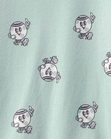 Gar&ccedil;ons - Pyjama 2 pi&egrave;ces ajust&eacute; &agrave; manches courtes en 100 % coton, soccer - Vert, 