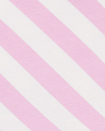 2-Piece Striped Peplum Bodysuit Pant Set, 