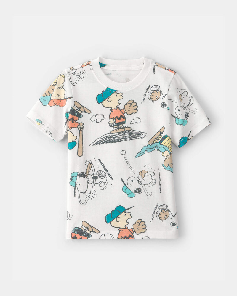 Tout-petit - T-shirts &agrave; imprim&eacute; Snoopy des Peanuts&trade; &ndash; Blanc, image 1 sur 2 diapositives