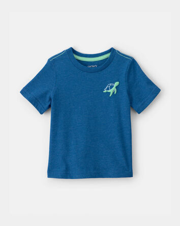 Baby Boy Sea Turtle Graphic Tee - Blue, 