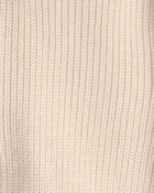 Baby Organic Cotton Zip-Up Jacket in Cream, image 3 of 4 slides