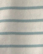 Boys 2-Piece Knit Top & Short Set Made with Organic Cotton in Stripes, image 4 of 5 slides