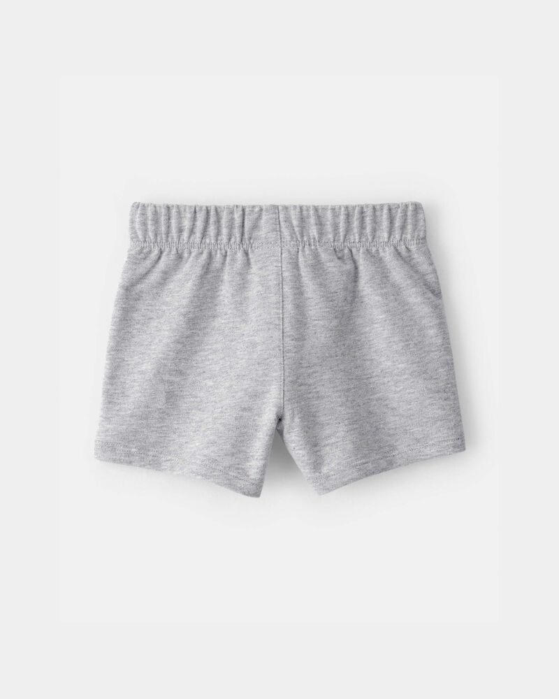 Baby Boy French Terry Shorts - Grey, image 2 of 4 slides