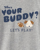 Toddler Boy Buddy Dog Long-Sleeve Graphic Tee &ndash; Grey, image 4 of 5 slides
