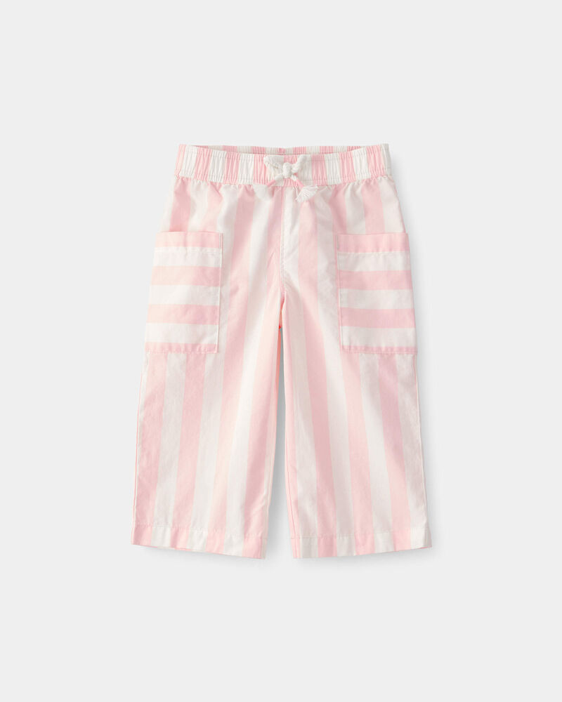 B&eacute;b&eacute; fille - Pantalon &agrave; rayures - Rose/Ivoire, image 1 sur 4 diapositives