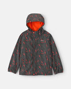 Boys Kombi London Rain Jacket - Orange, image 1 of 4 slides