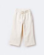 Toddler Girl Linda Wide Leg Pant - Cream, image 6 of 7 slides
