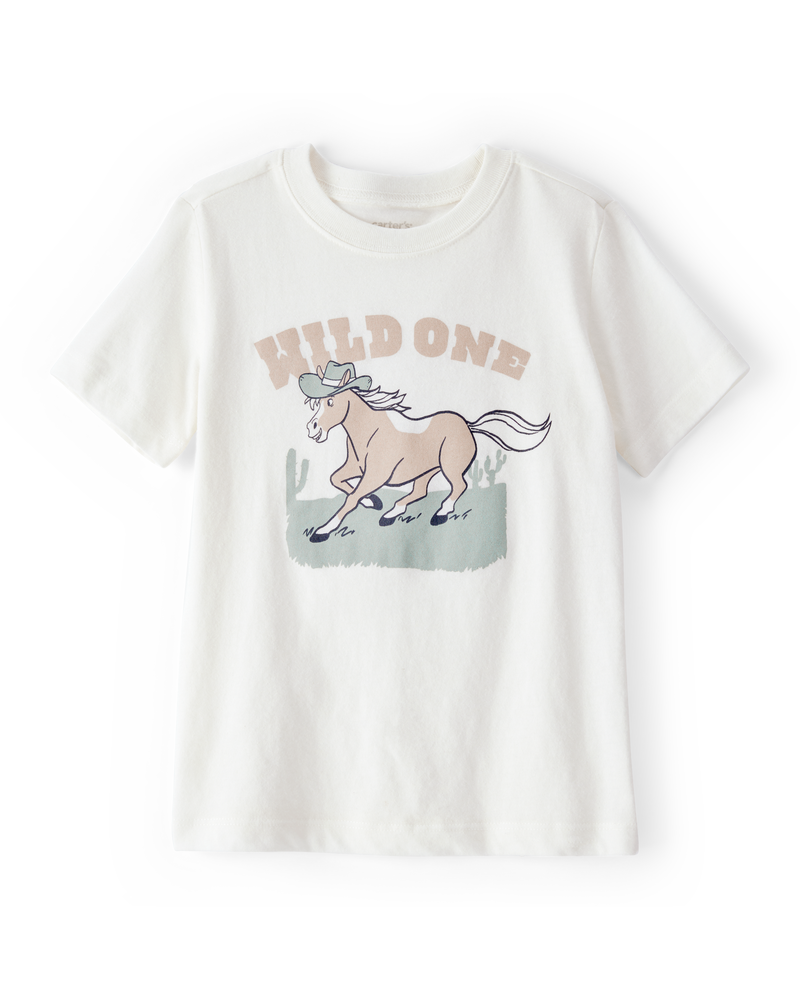 Toddler Boy Wild One Short-Sleeve Graphic Tee - White, image 1 of 3 slides