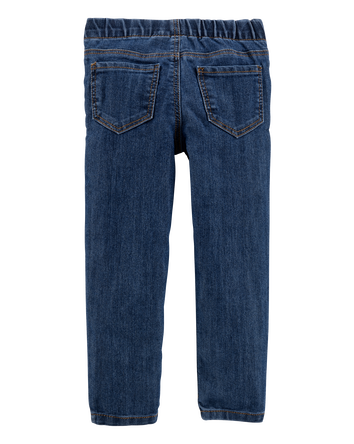 B&eacute;b&eacute; fille - Jeans de coupe fuseau &agrave; d&eacute;lavage fonc&eacute;, 