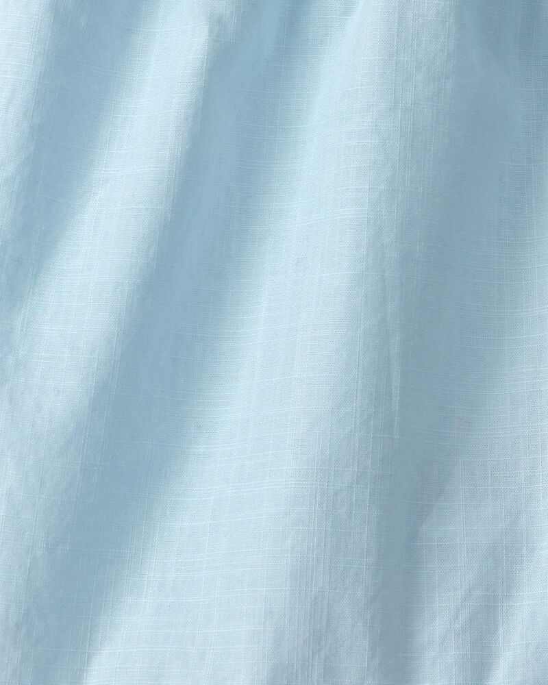 Filles - Short &agrave; ourlet festonn&eacute; - Bleu, image 3 sur 3 diapositives