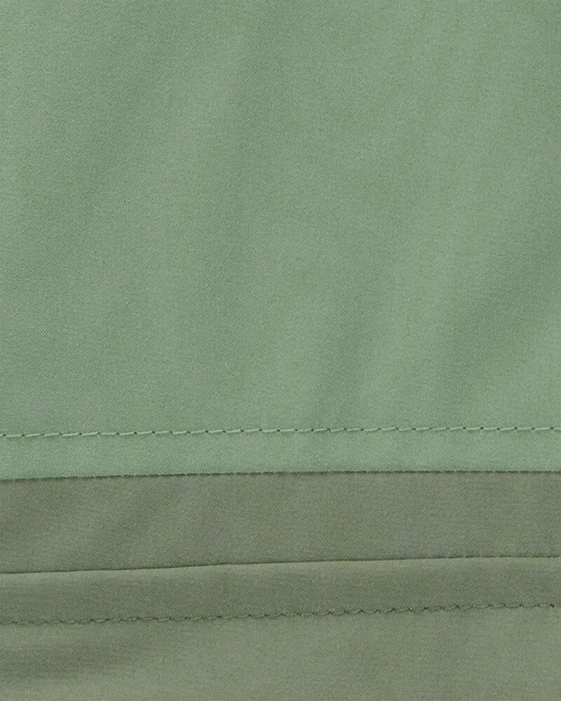 Toddler Midweight Colour Block Jacket - Green, image 3 of 3 slides