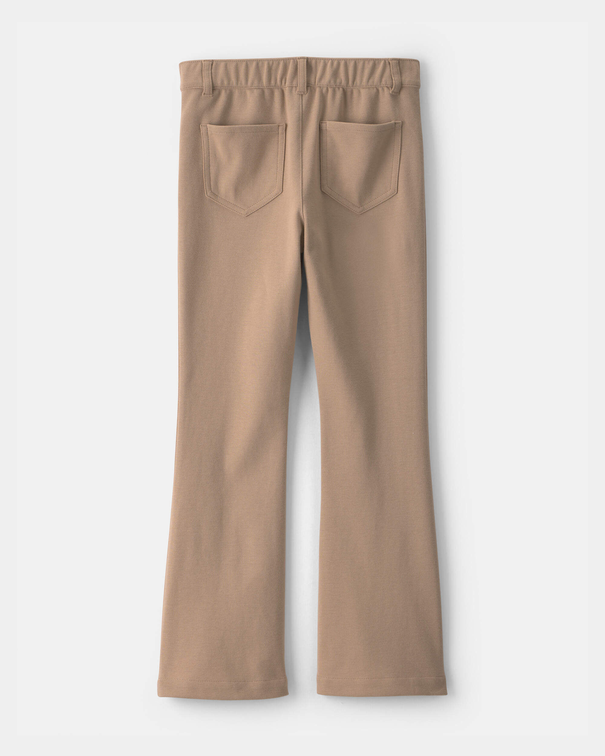 Girls Flare Uniform Pants - Khaki | Carter's Oshkosh Canada