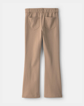Girls Flare Uniform Pants - Khaki, 