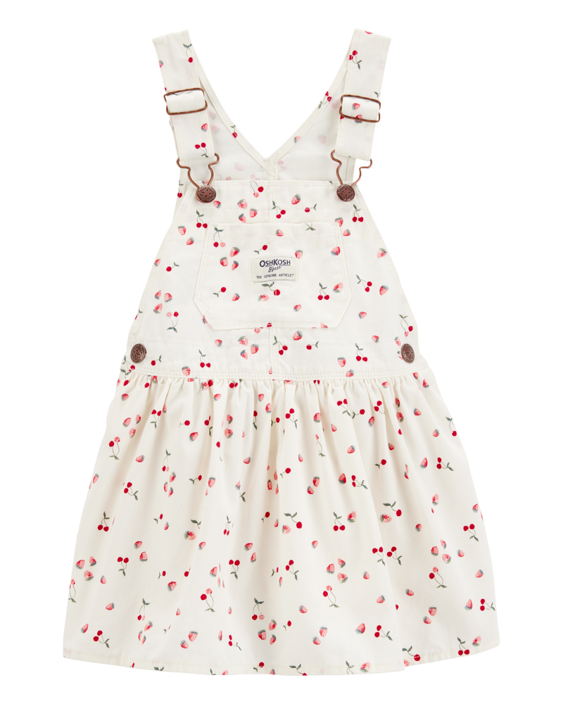 Toddler Girl Cherry-Print Knit Jumper Dress, image 1 of 4 slides