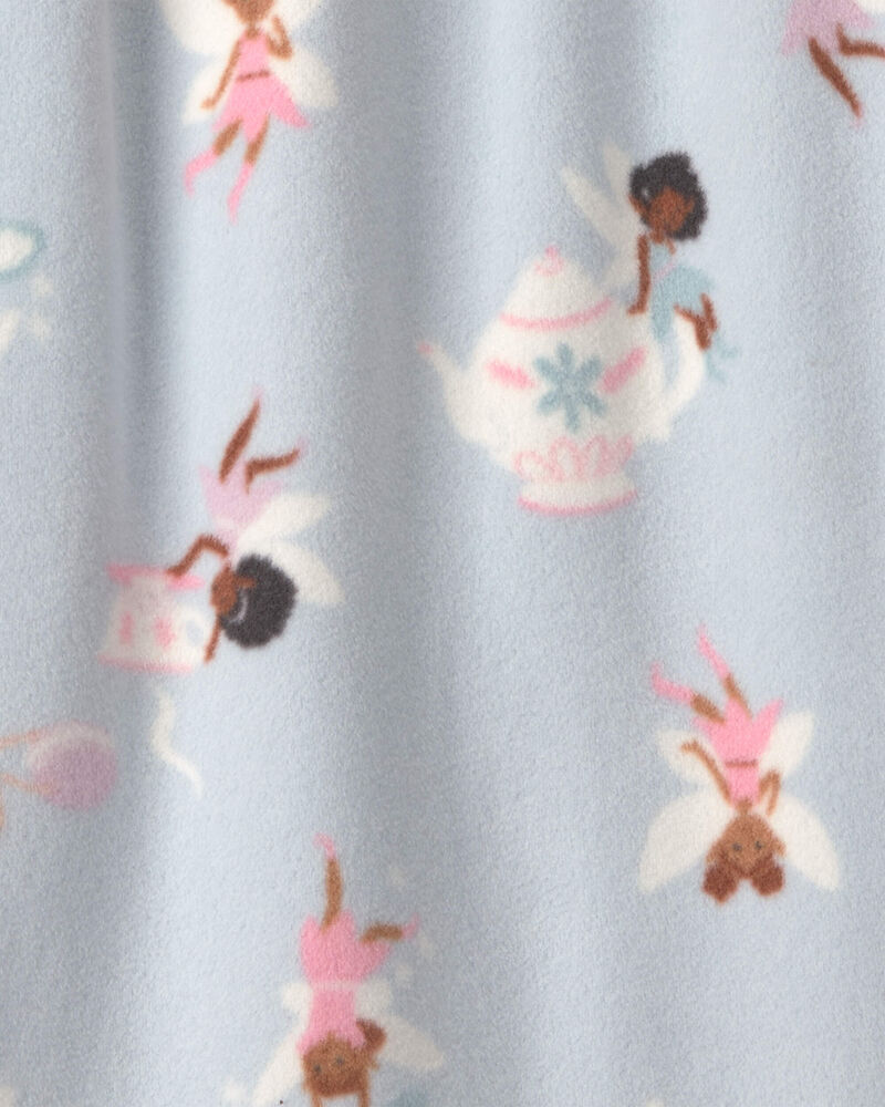 Filles - Robe de nuit ample en molleton &agrave; motif f&eacute;e &ndash; Bleu, image 2 sur 2 diapositives