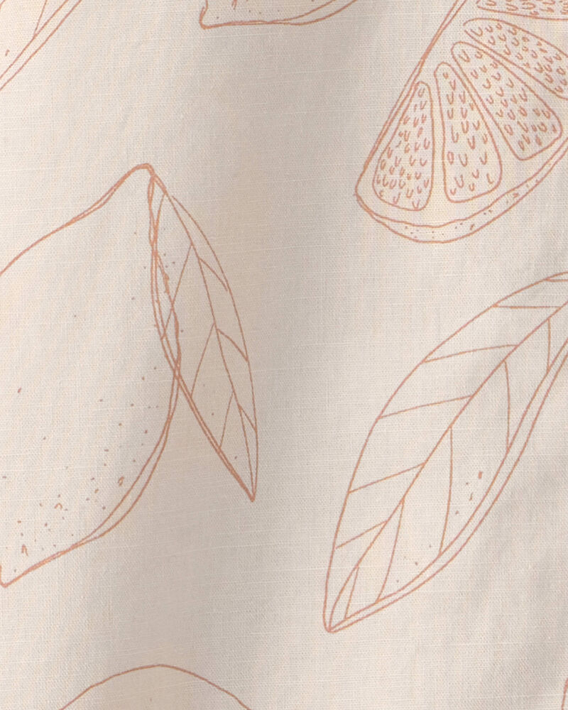 Boys 2-Piece Shorts Set Made with Organic Cotton in Citrus, image 5 of 8 slides