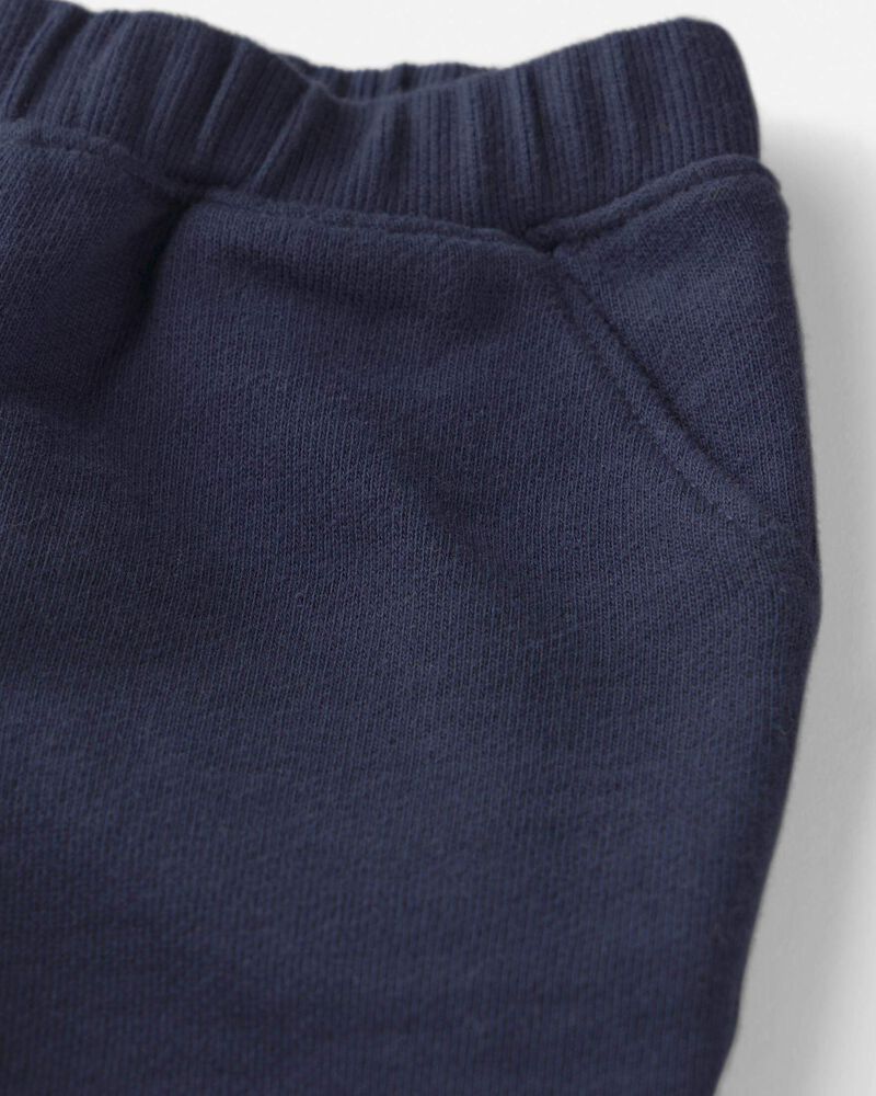 Baby Boy 2-Piece Organic Cotton French Terry Top & Pant Set, image 2 of 5 slides