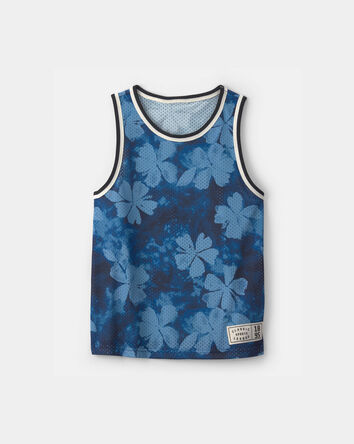Gar&ccedil;ons - D&eacute;bardeur &agrave; maille &agrave; motif floral - Bleu, 