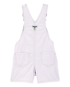 Toddler Floral Striped Shortalls - Purple, image 2 of 4 slides