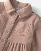 Girls Organic Cotton Corduroy Dress, image 4 of 6 slides