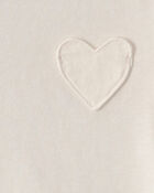 Toddler Girl Heart Long-Sleeve Top - Cream, image 2 of 3 slides