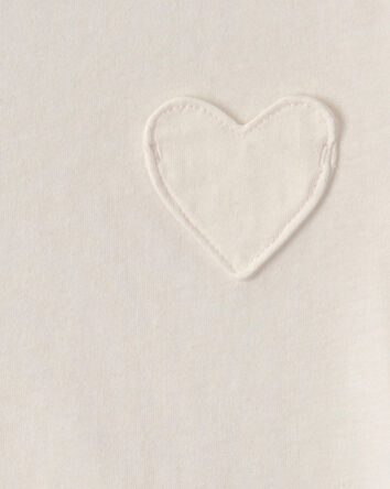Toddler Girl Heart Long-Sleeve Top - Cream, 