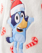 Toddler Girl Bluey&trade; Sherpa Hooded Zip-Up Jacket, image 2 of 3 slides