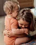 Baby Boy 5-Pack Dinosaur Short-Sleeve Cotton Bodysuits, image 7 of 8 slides