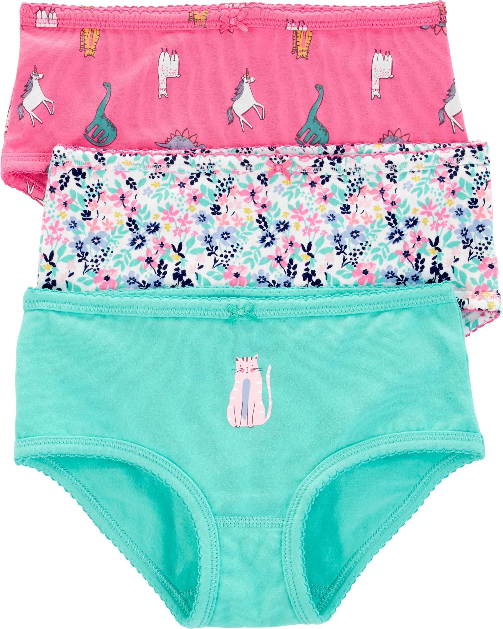 Kid Girl 3Pack Stretch Cotton Undies Carter’s OshKosh Canada