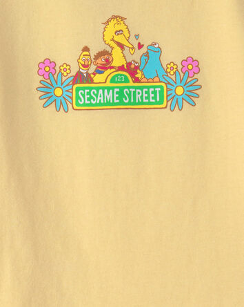 Tout-petit fille - T-shirt &agrave; imprim&eacute; Rue S&eacute;same - Jaune, 