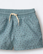 Toddler Boy Swim Trunk in Dot Print - Pale Blue, image 5 of 7 slides